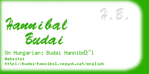 hannibal budai business card